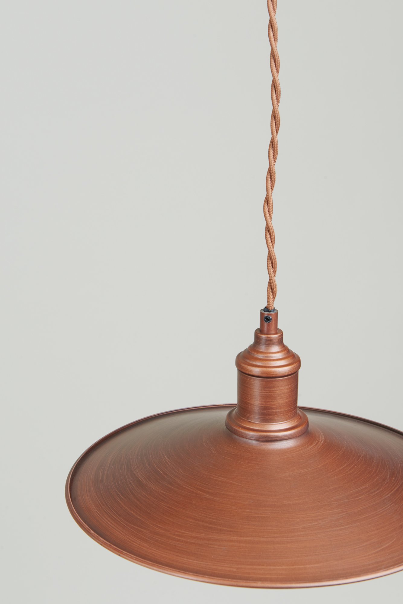 Hängeleuchte Piastra, Bronzefarben, Ø 30 Cm – Höhenverstellbar, Für E27 Leuchtmittel, Dimmbar