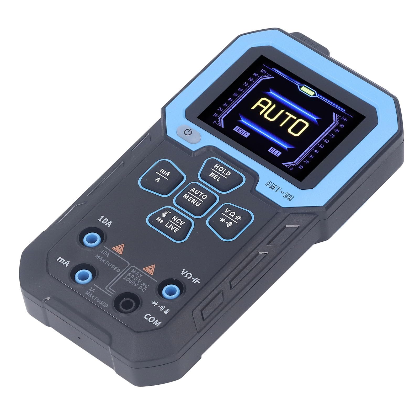 Digitales Multimeter, Intelligenter Elektronischer Tester mit Automatischer Bereichswahl für Heimwerker und den Professionellen Einsatz, 10 A, 1500 MAh