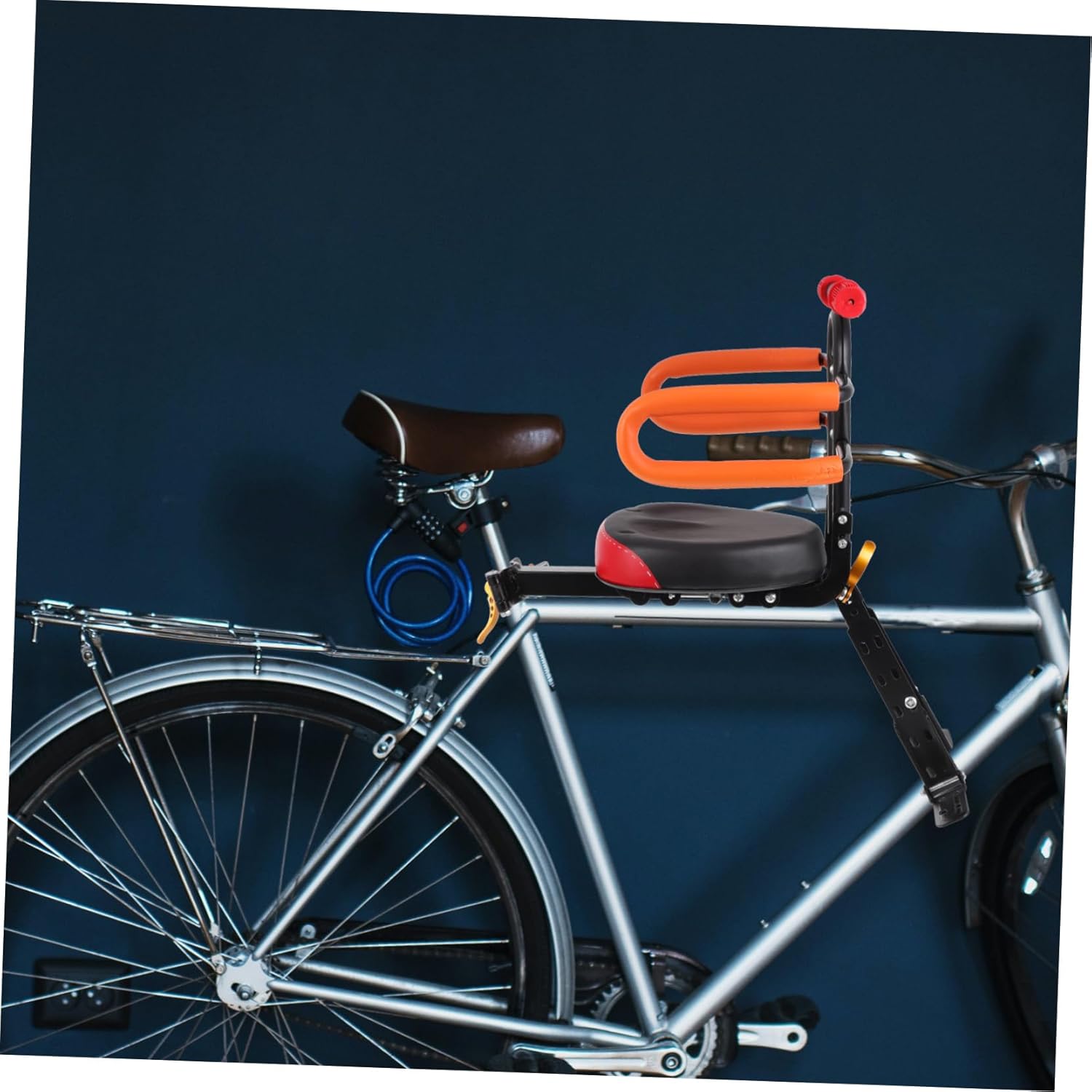 1pc Front Mounted Bike Boy Girl Seat and Comfortable Bike Chair Easy Installation for Boys and Girls Ages