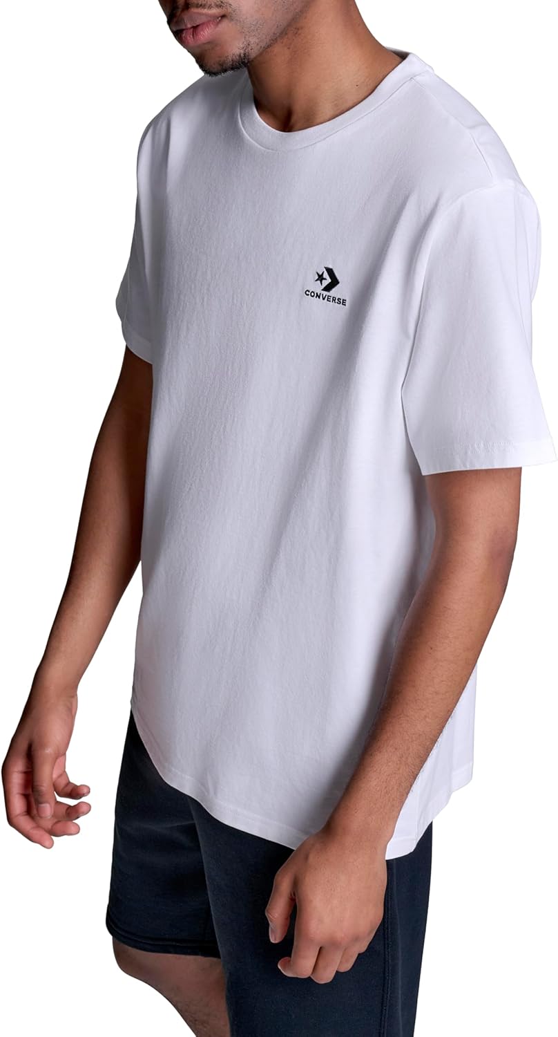 Converse Men's Left Chest Star Chevron Embroidered Tee