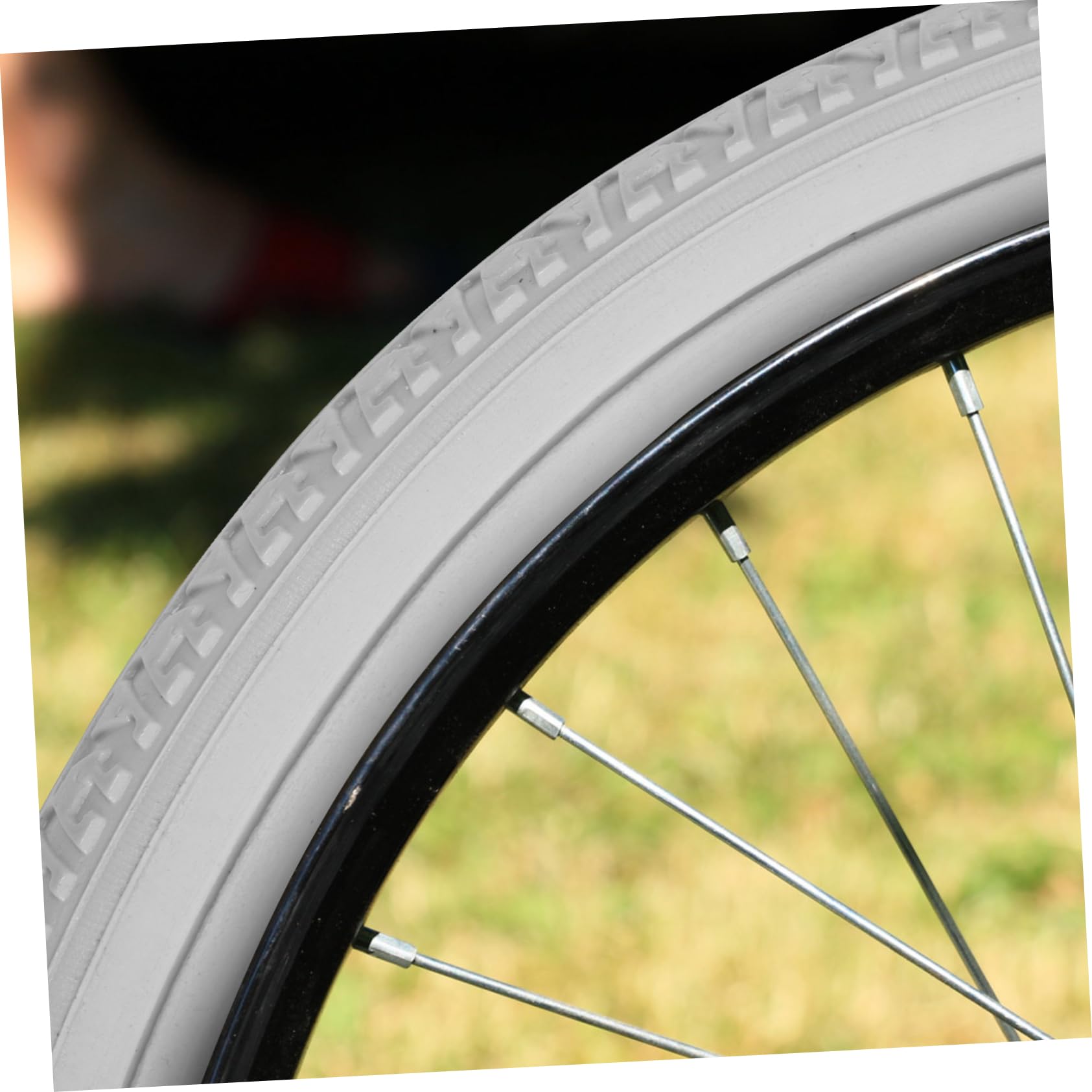 FOMIYES PU Solid Wheelchair Tire Non Pneumatic Replacement Wheel for Front Rear Wheelchair Durable and Elastic Wheel Replacement Part