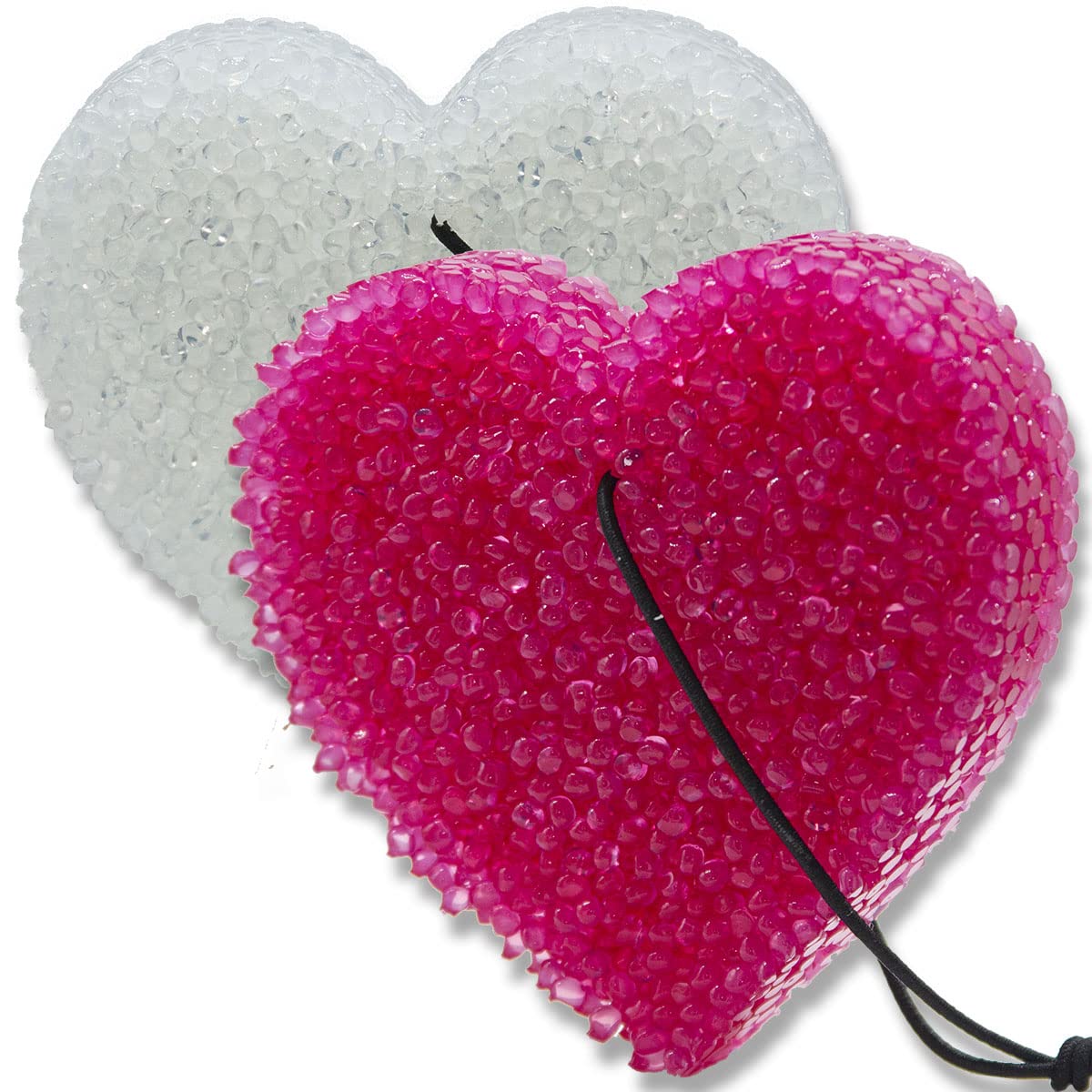 Leather and Lace Scent, 1 ea Magenta & White Hearts