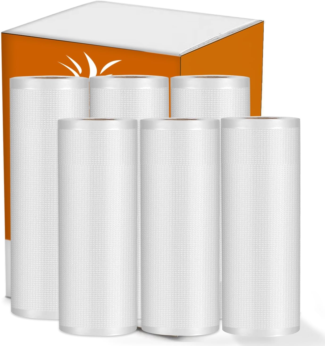 Premium Vacuum Sealer Bags, 3 Rolls 8" x 16.4' & 3 Rolls 11" x 16.4', Commercial Grade BPA-Free Heavy-Duty Food Vacuum Sealer Saver Rolls for Sous Vide or Meal Prep, Freezer Storage, Fits All Sealers