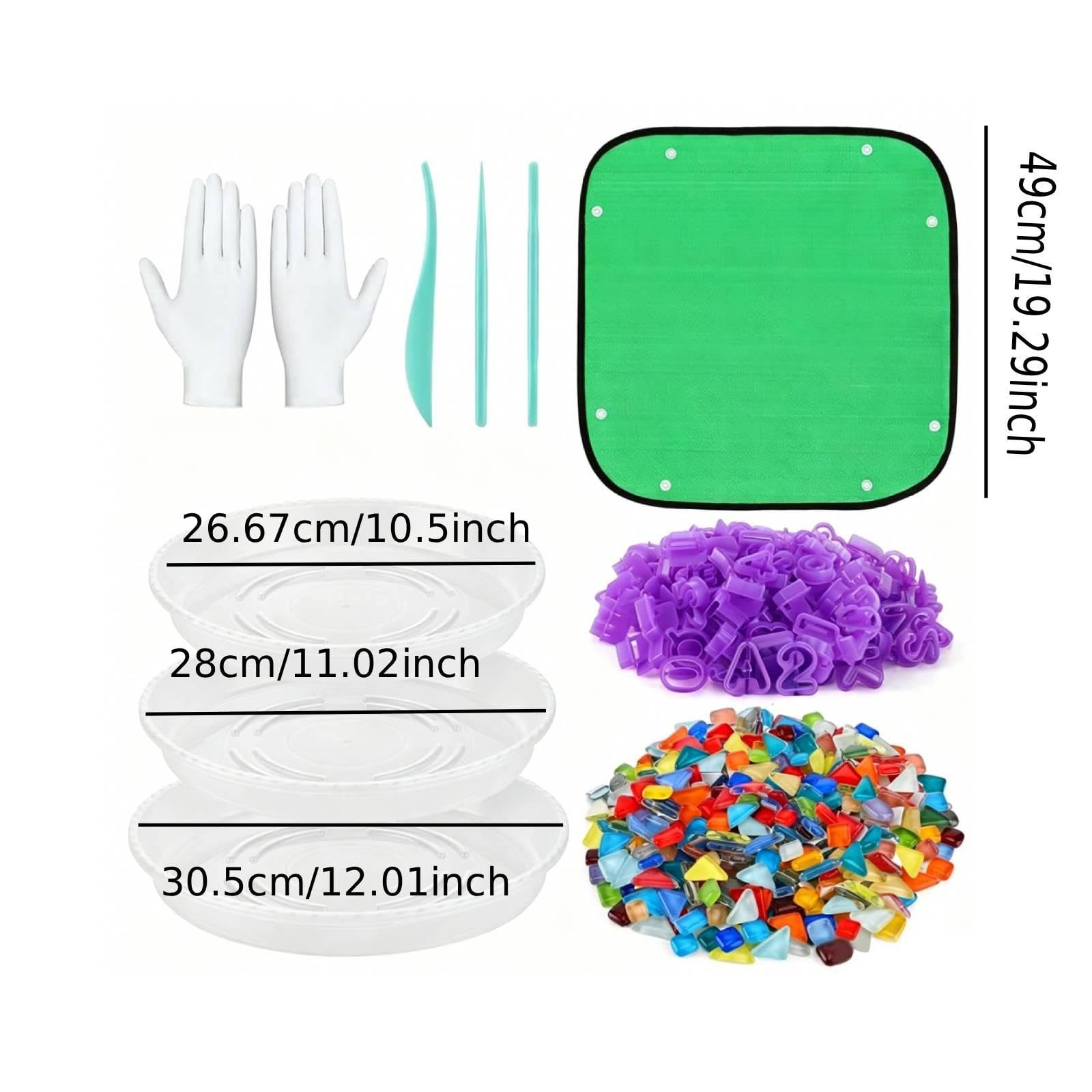 Harilla Kit di Attrezzi per la creazione di gradini Decorativi, timbri con Lettere in Cemento riutilizzabili per lavori Fai da Te, Rotonde in Cemento