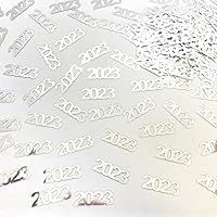Vista 1 de Confeti Año 2023 Plata - Paquete al por menor #7626 QS0