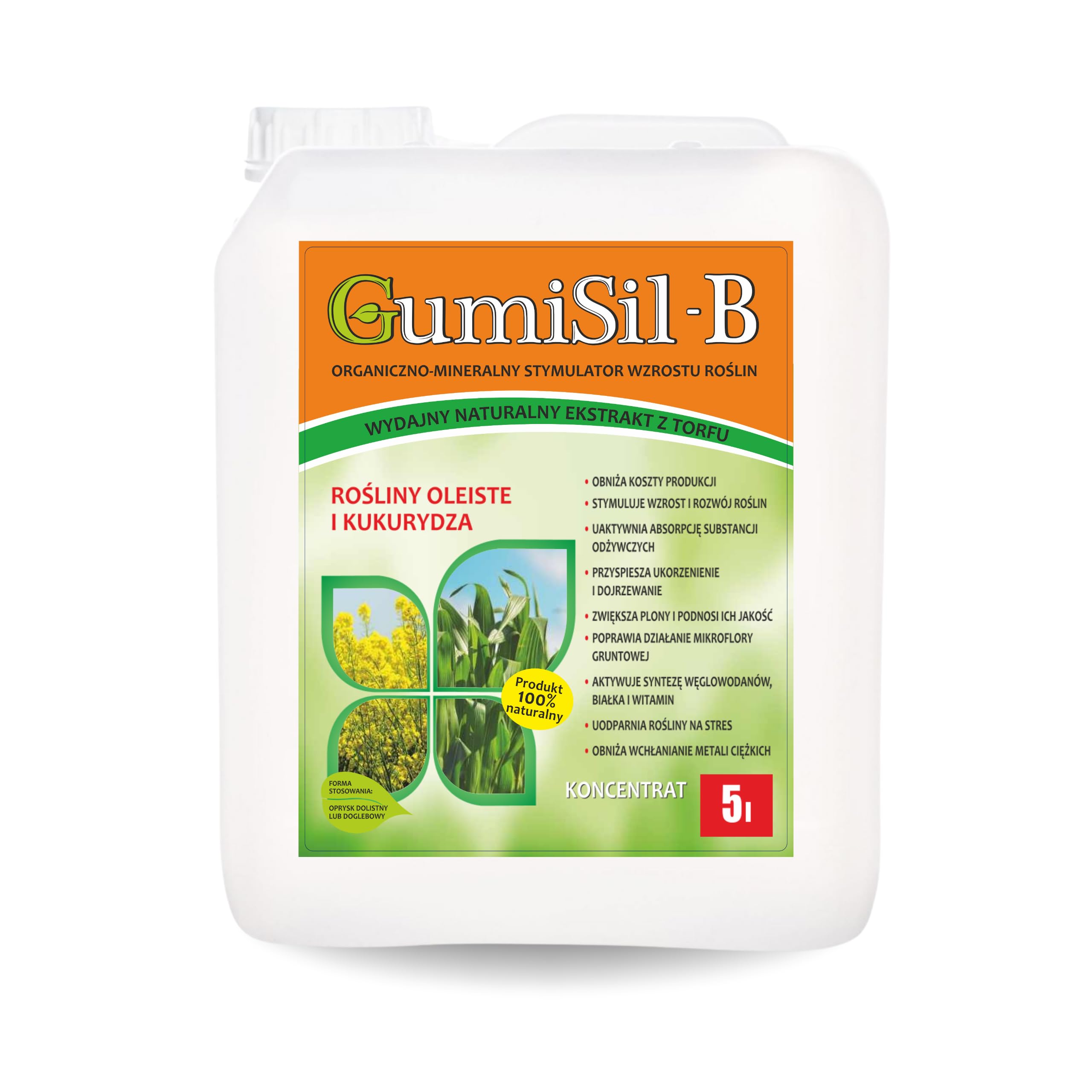 Biostymulator do Rzepaku, Kukurydzy i Roślin Oleistych GumiSil-B 5L