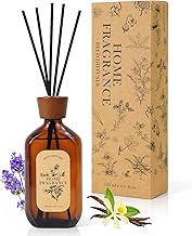 Scent-Hi Profumatore per Ambienti Bastoncini 120ml Diffusore di Oli Essenziali Vaniglia e Lavanda, Senza Alcool, Diffusore Profumato Fragranza a Lunga Durata per Regalo Festa della Mamma