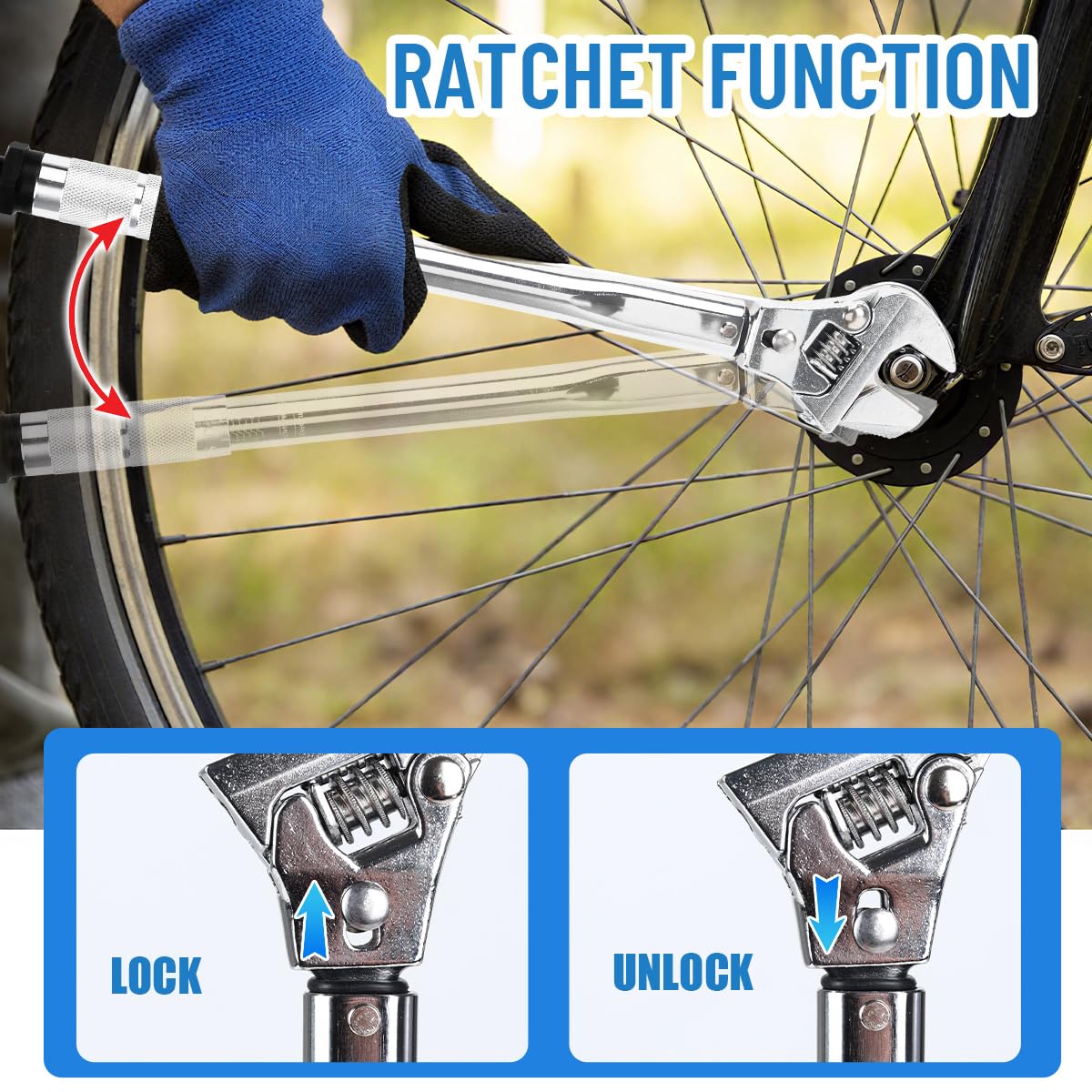 Llave dinamométrica ajustable de 19 a 110 Nm, 43 mm, llave dinamométrica de extremo abierto para HVAC, reparación de automóviles, mantenimiento de bicicletas (estilo 2)