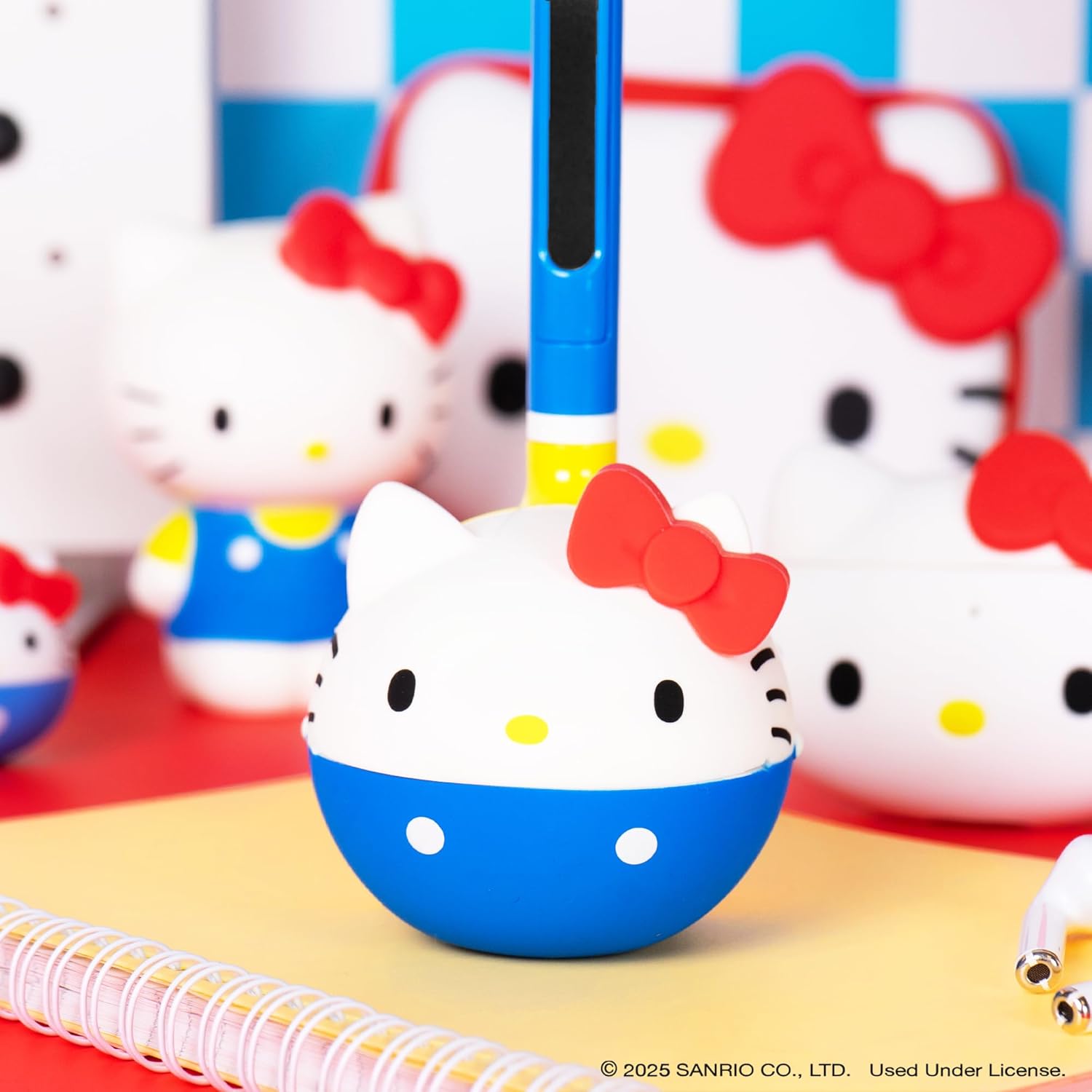 Otamatone Classic Hello Kitty [Officially Licensed Sanrio] Japanese Character Electronic Musical Instrument Portable Synthesizer from Japan Maywa Denki for Children Kids and Adults Gift