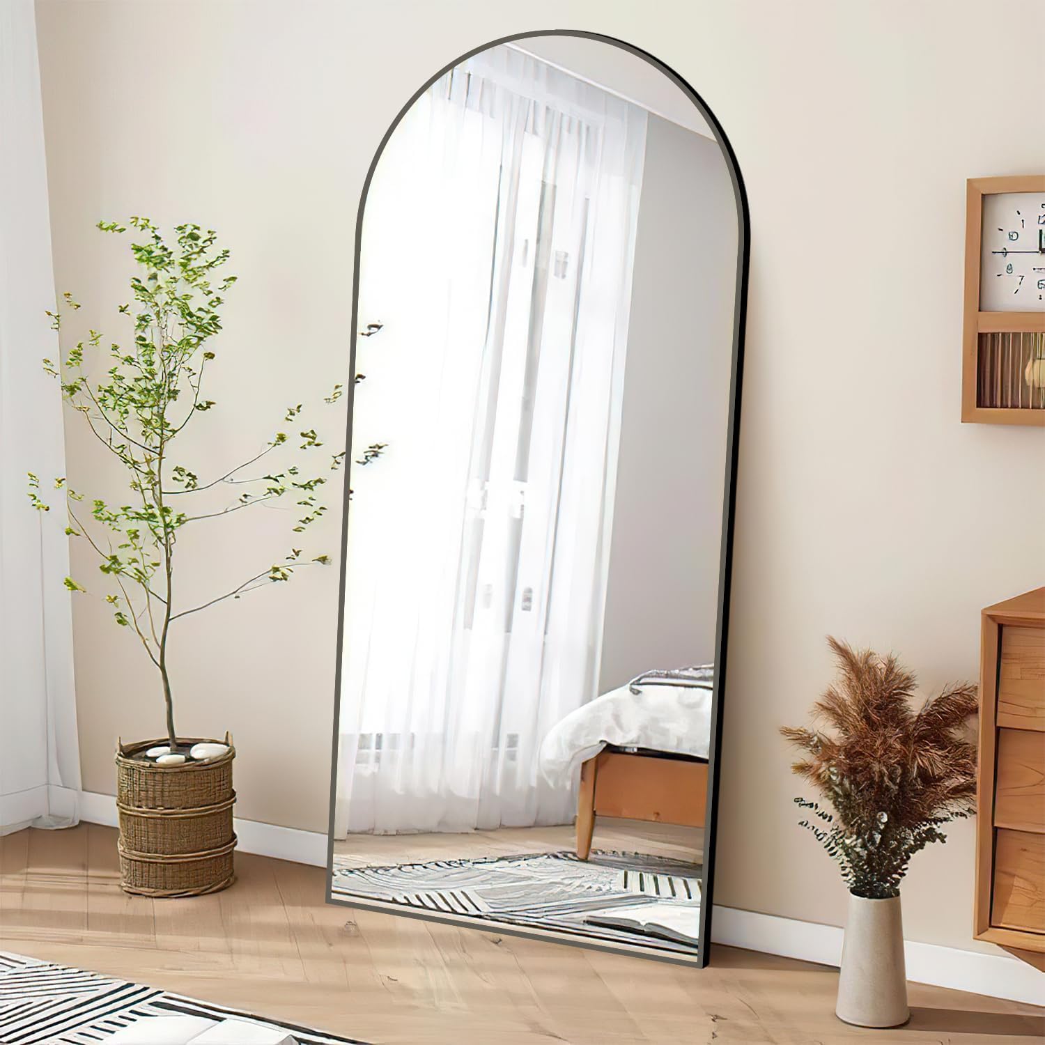 Amazon.com: PexFix Full Length Mirror 64""x21"", Free Standing Wall ...