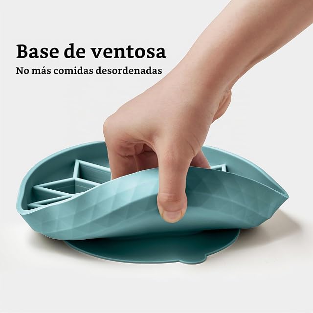 Foto 5 de 7 de OHMO Comedero Perro Antivoracidad para Gatos y Perros, Comedero de Silicona con Ventosa Antideslizante