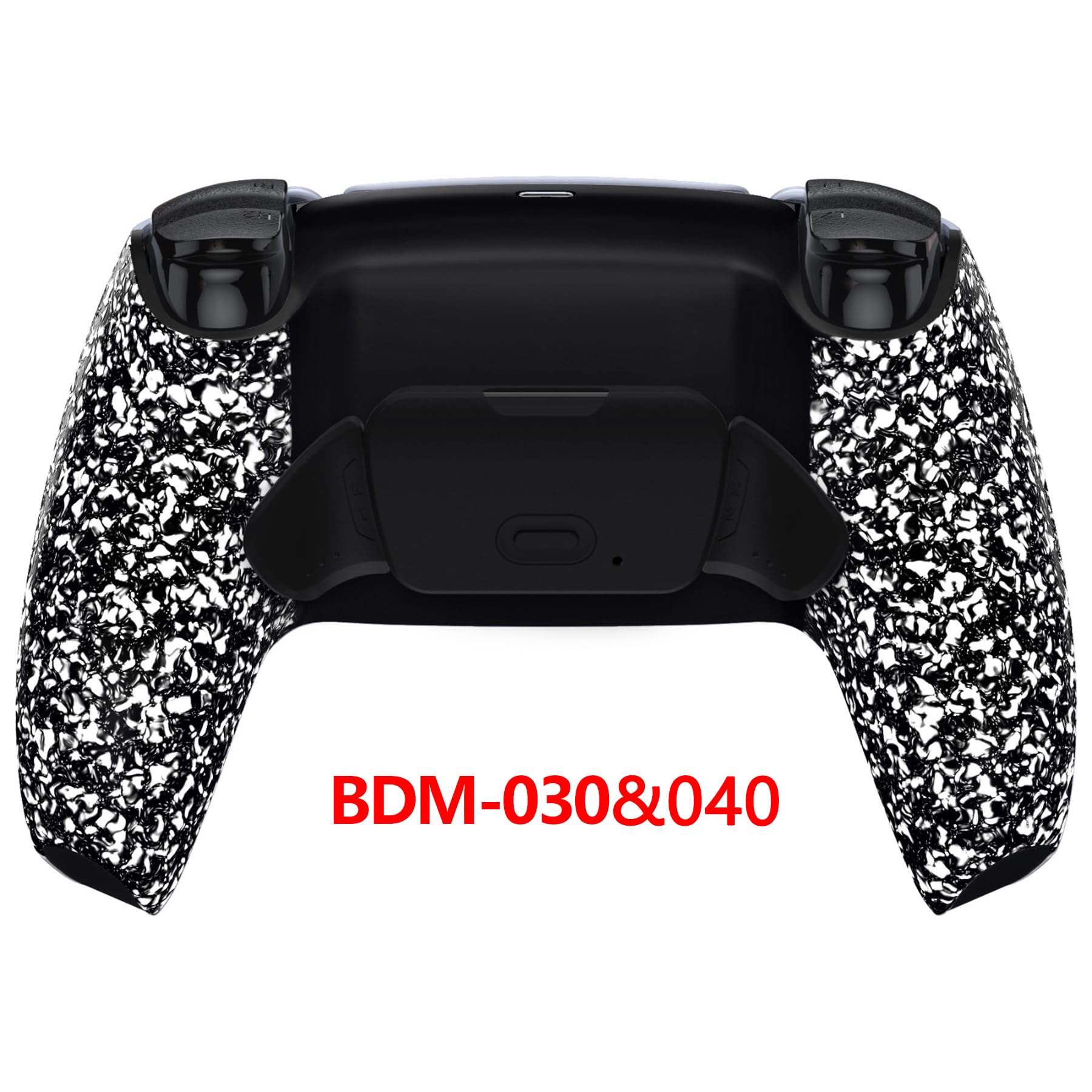 eXtremeRate RISE Remap Kit Programmabile per ps5 Controller BDM-030/040/050,Palette Cover Posteriore Tasti Pulsanti Aggiuntivi Back Button per ps5 Joystick(BDM-030/040/050)-Bianco Antiscivolo