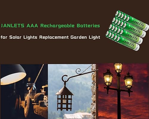 Miniatura 2 de Solla NiCD AAA - Batería recargable de 300 mAh (20 unidades) para luces solares de jardín, antifugas, durabilidad al aire libre, juguetes