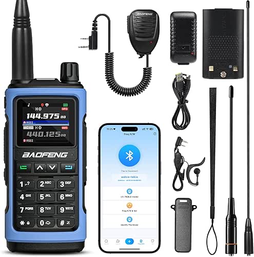 BAOFENG UV-7B Handheld Ham Radio, Chirp & Wireless APP Programmable,