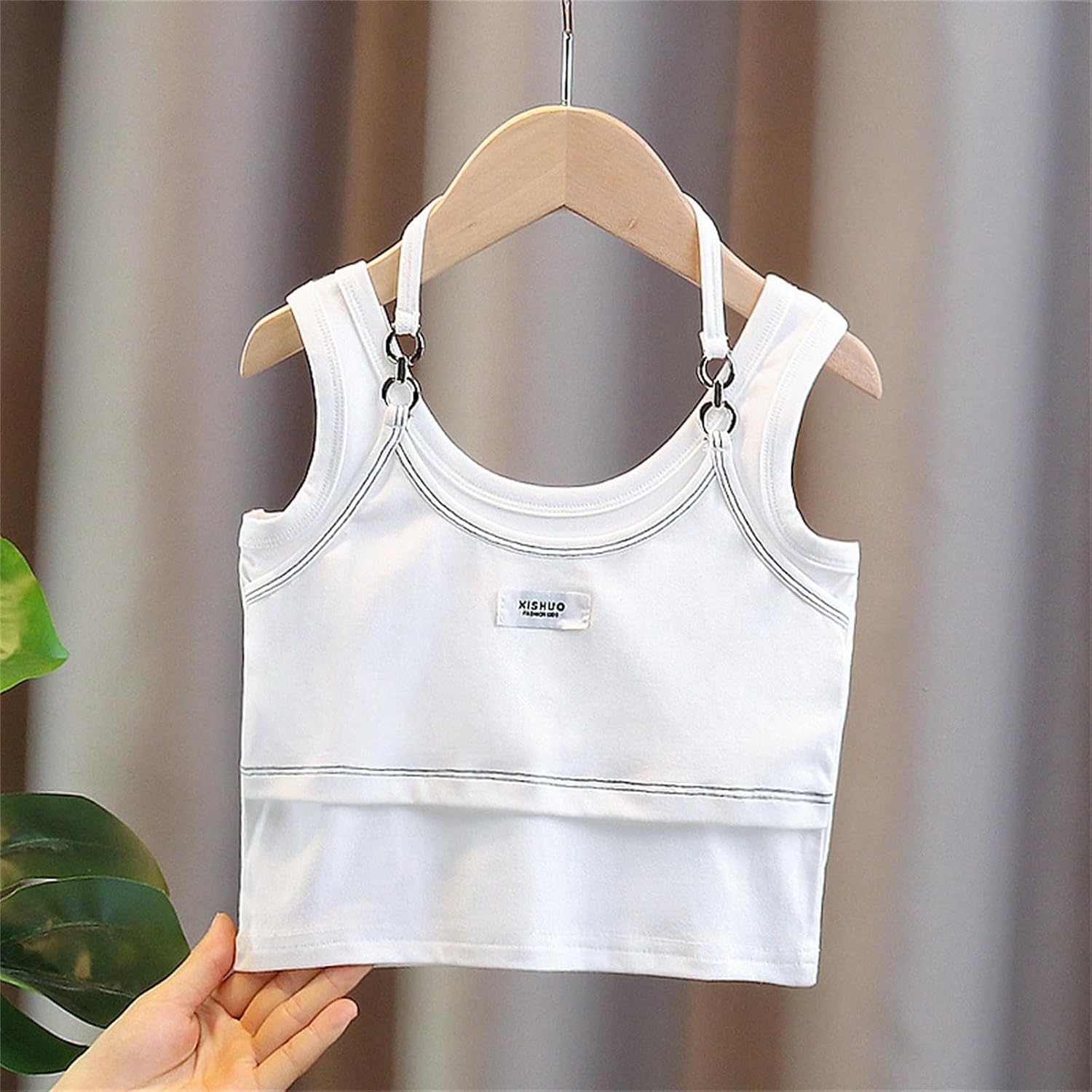 Kids Girls Dance Tank Top Sleeveless Hip Hop Jazz Modern Dance Crop Top Stylish Halter Round Neck Shirts