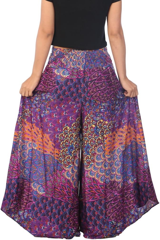 Lannaclothesdesign Palazzo Pants for Women Wide Leg Boho Harem Yoga Pants S M L XL Sizes - Image 2