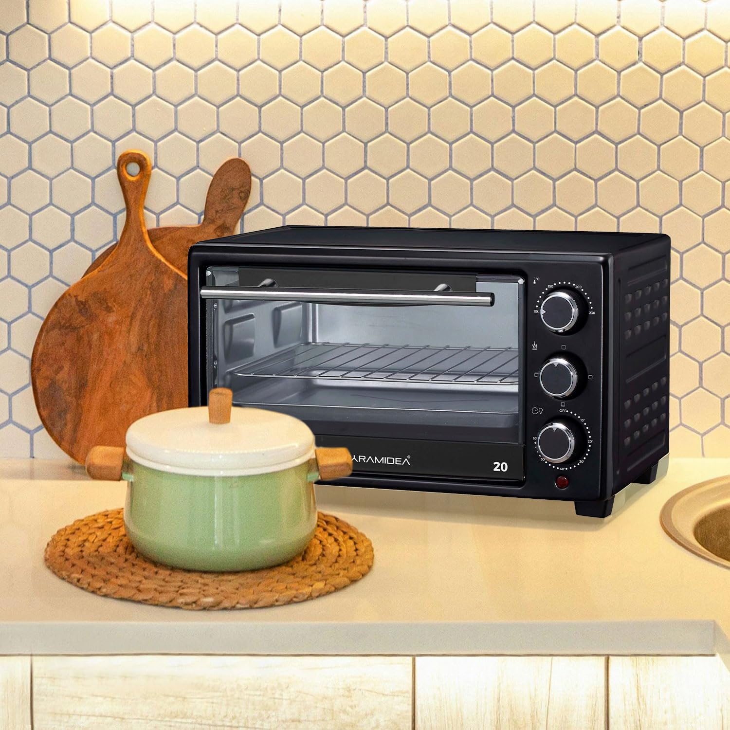 PYRAMIDEA Forno Elettrico 20 L Nero FO2008B