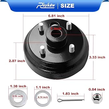 Roykaw EZGO Brake Hub Drum W/30 Teeth Die Casting Fine