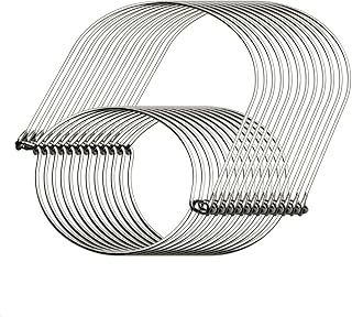 YJYQ - Confezione da 12 manici in filo di acciaio INOX (maniglia facile), adatti per barattoli di muratura, barattoli tondi, barattoli, ganci per barattoli e ganci per la bocca ordinari.