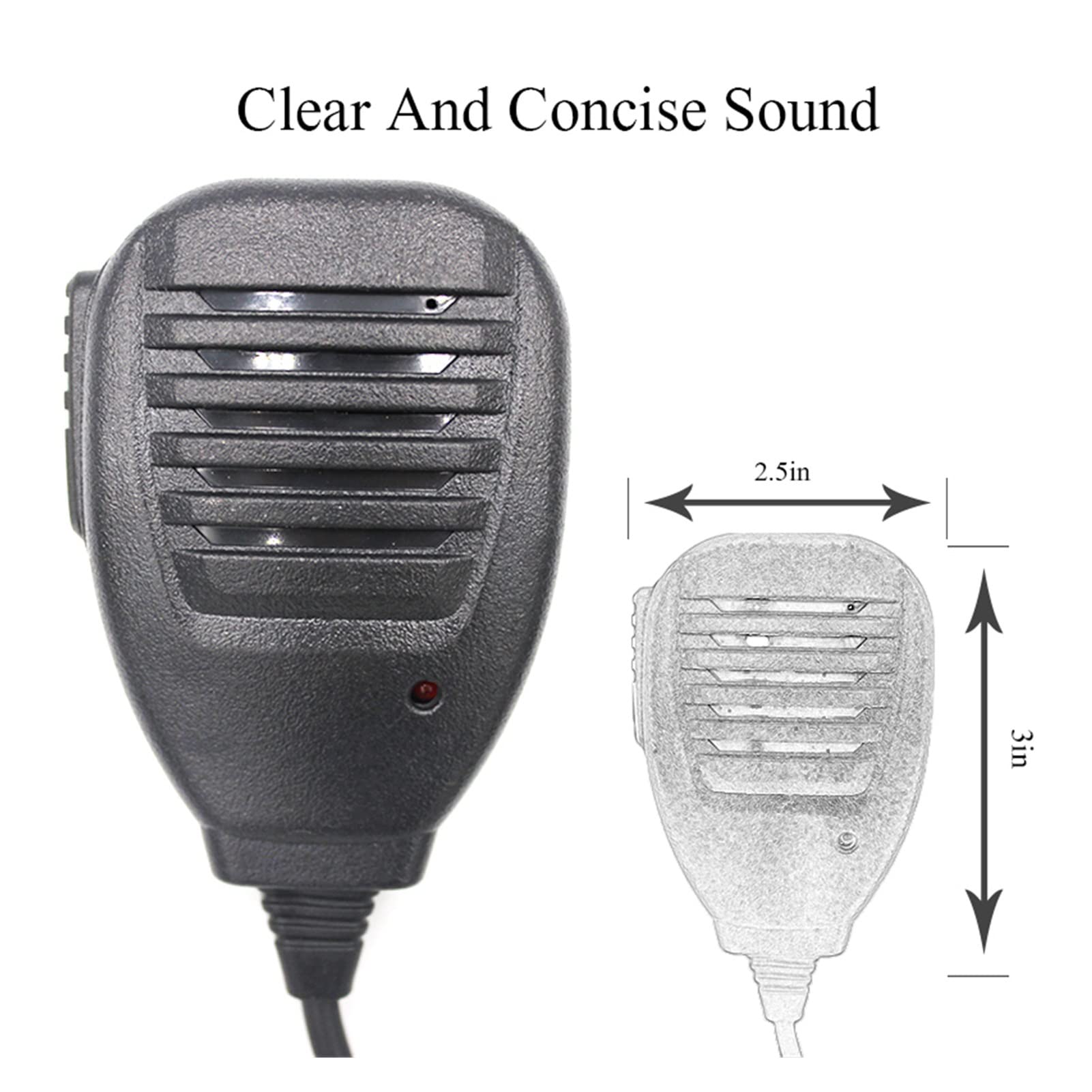 YANGYIYANG Walkie Talkie 50km Mikrofon Głośnik pasuje do Akcesoria do Komunikacji Radio Motorola Zdalny głośnik do dwukierunkowego radia Walkie talkie mikrofon