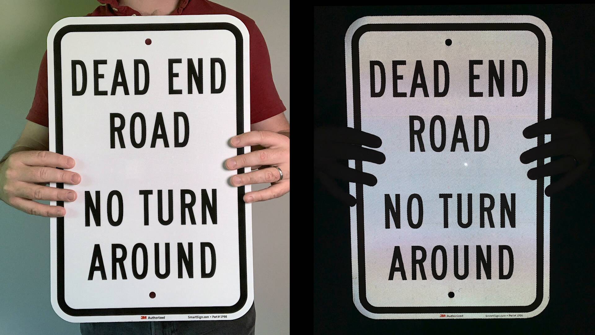 ●NO TURN AROUND Amazon.com: Private Driveway No Turn Around Sign, 6