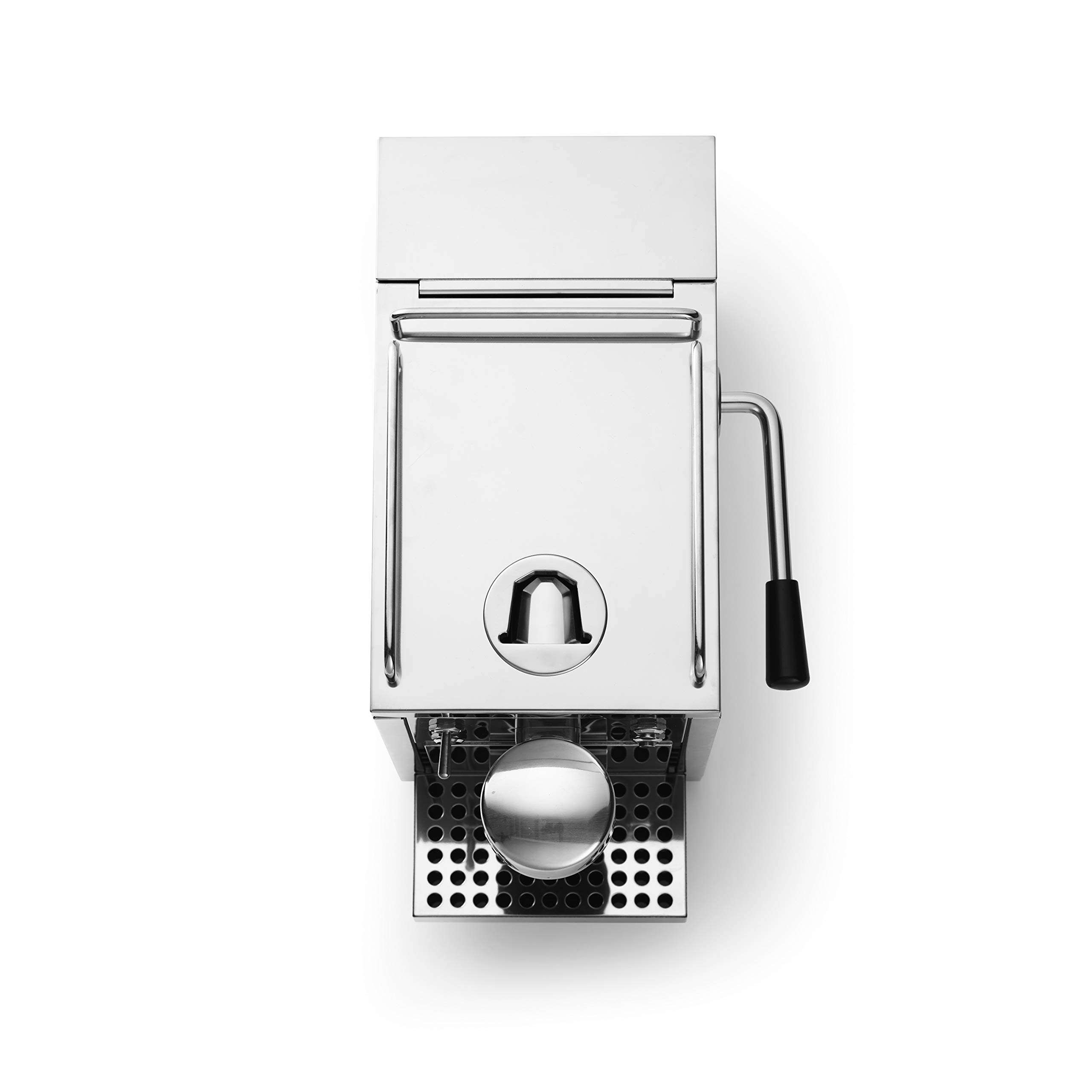 Cafetera automática de expresos Sjostrand, de Acero Inoxidable para cápsulas monodosis. Compatible con Nespresso Silver