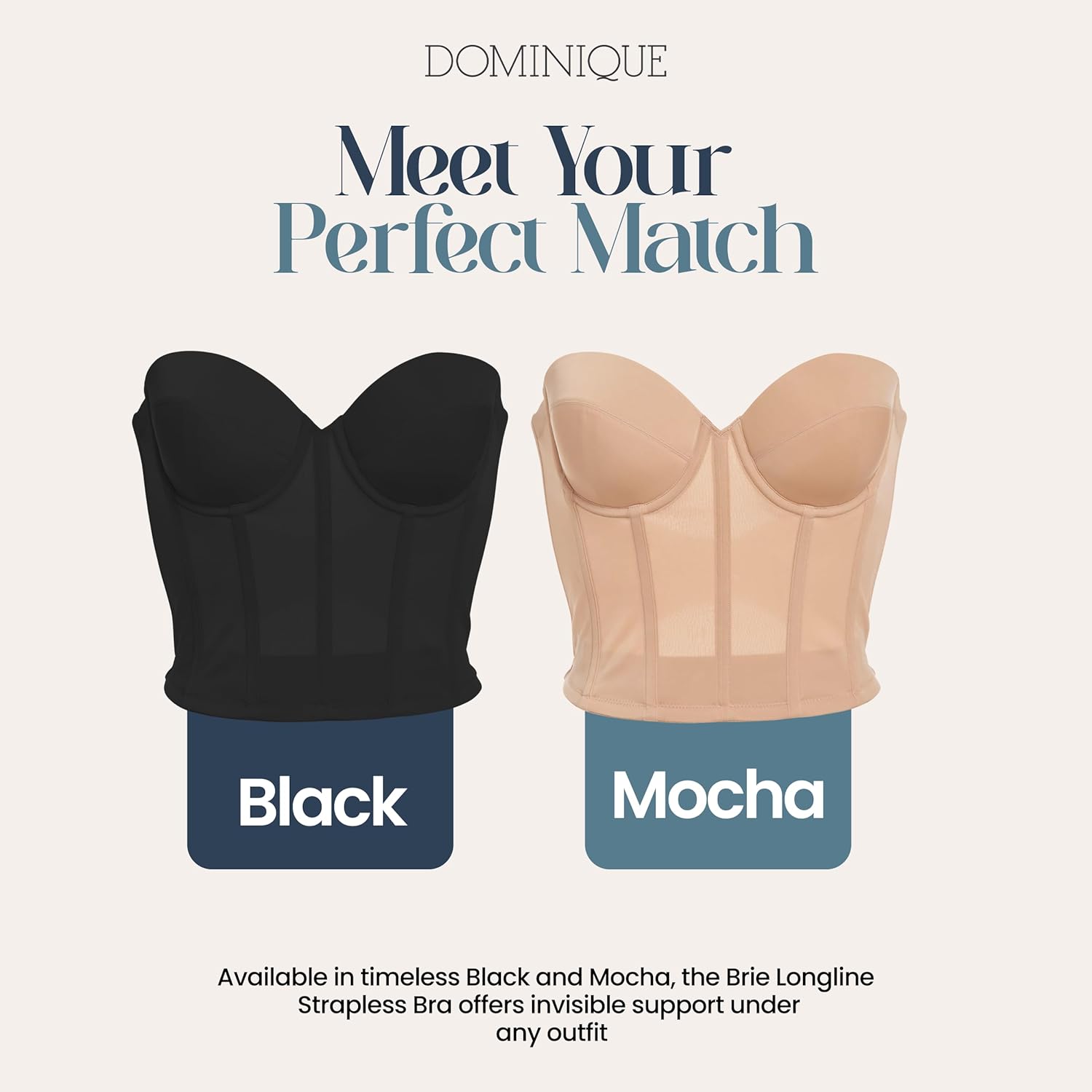 Dominique Brie Backless Strapless Bridal Bra #6380 – Ultra Low Back, Sweetheart Neckline, Smooth Fit – Lingerie for Women - Image 6