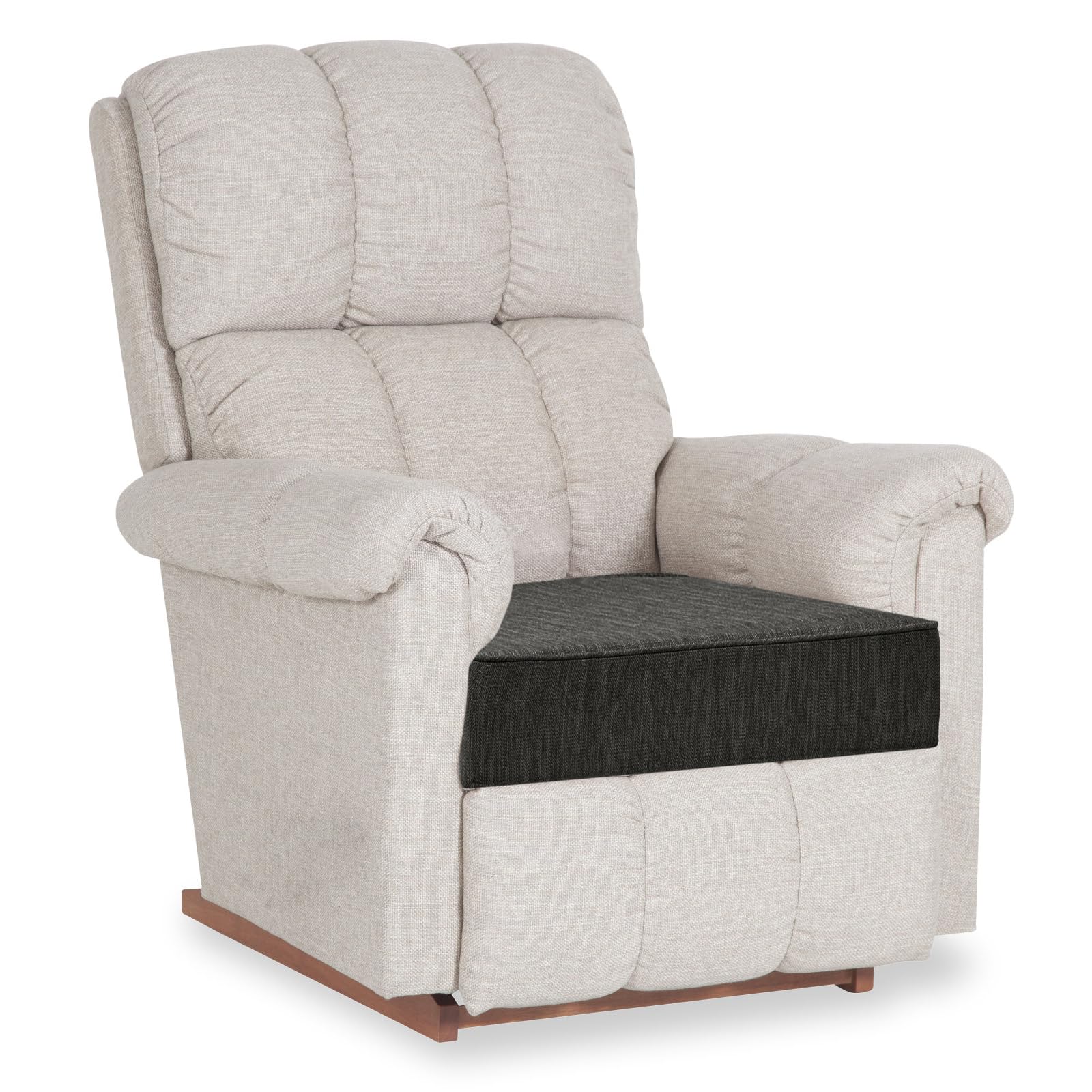 Cuscino grande in memory foam a doppio strato, per sedie a sdraio, divani, poltrone, cuscini spessi, 50 x 50 x 12 cm, nero