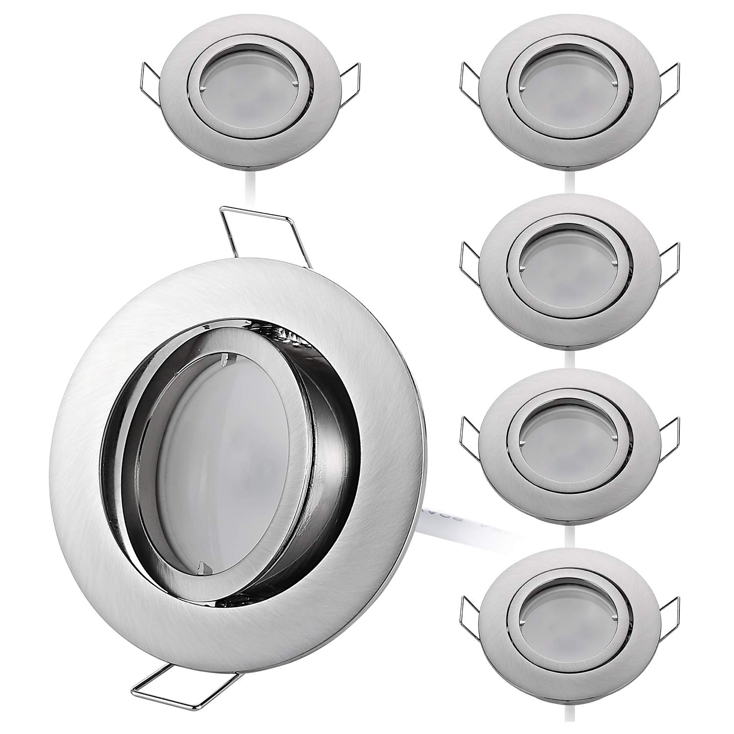 HCFEI Lot De 6 Spots LED Encastrables à Intensité Variable - Blanc Mat