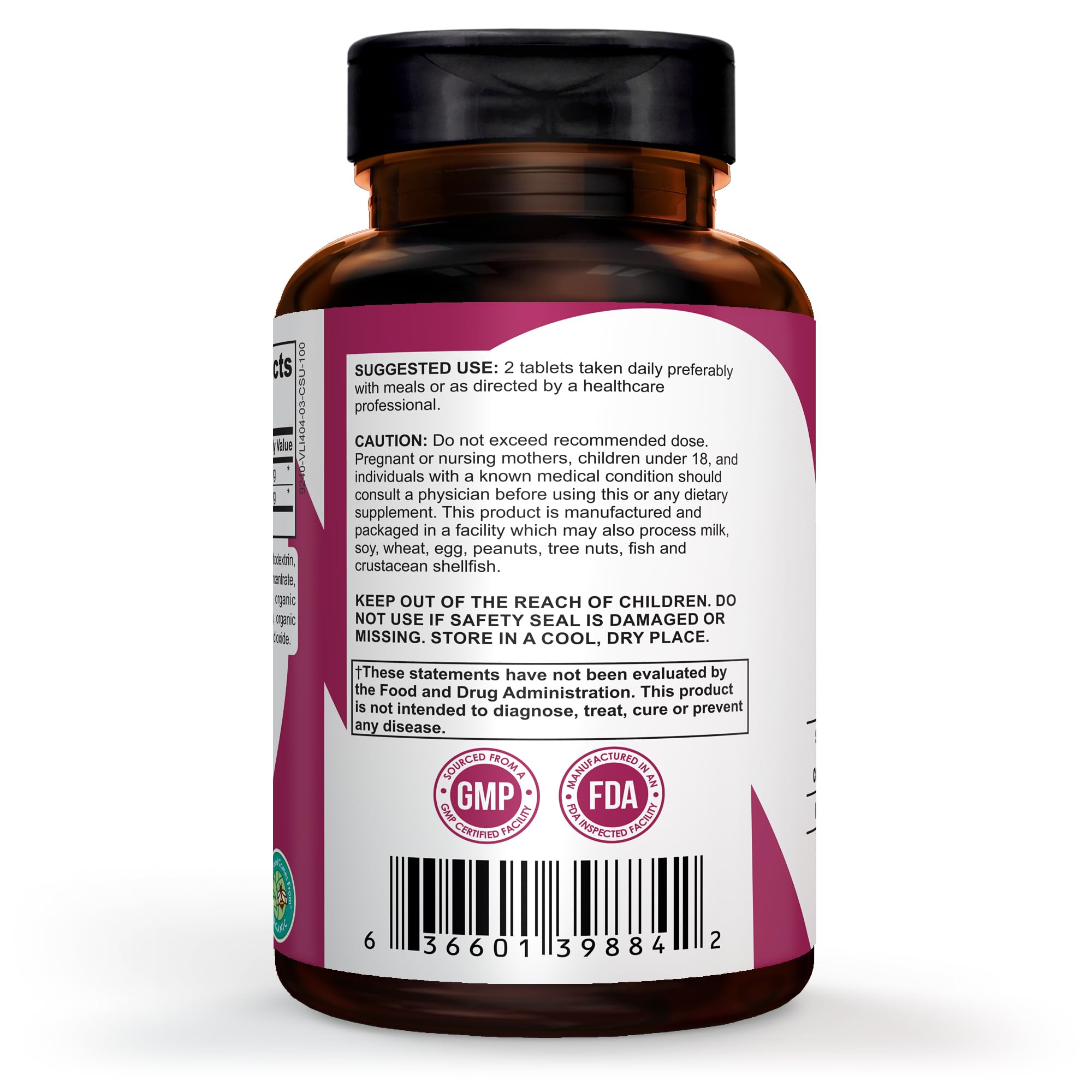 Pomona Wellness Organic Beets 1350mg, Made with Organic Beet Root Powder, Helps Reduce Blood Pressure, Supports Heart Health & Athletic Performance, Non-GMO, Vegan Supplement (100 Tablets)