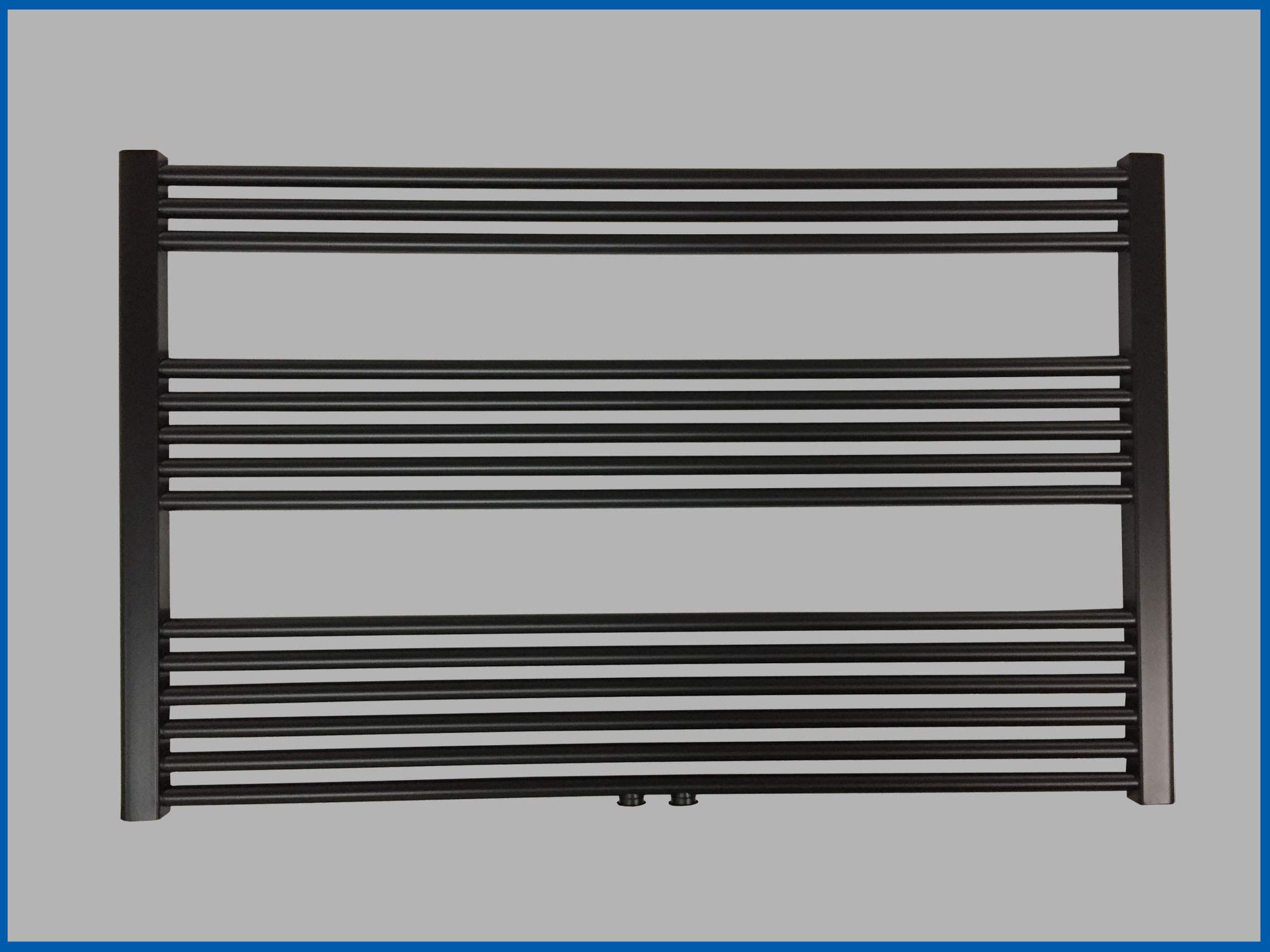 SMYRNA PLUS Badheizkörper Schwarz Matt 1200 x 800 mm