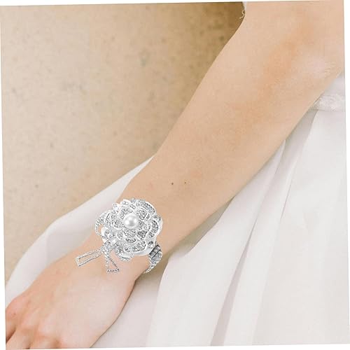 Miniatura 6 de Garneck Ramo de dama de honor de flores de muñeca, ramo de novia para damas de honor, ramo de flores de seda para muñeca de seda ramillete y