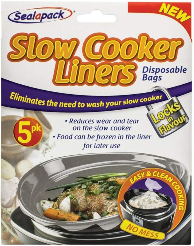 Sealapack Slow Liners Cooking Bags Pack Of 5 For Round Oval Cookers Universal Amazon Co Uk Kitchen Home