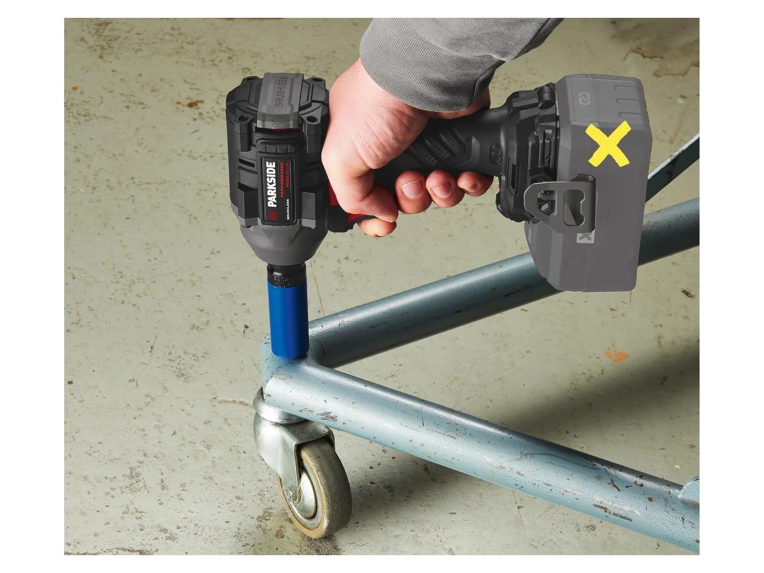 Parkside Performance PPDSSA 20 Vissatrice a impulsi senza fili 20-Li, 20 V con custodia e 3 punte in acciaio