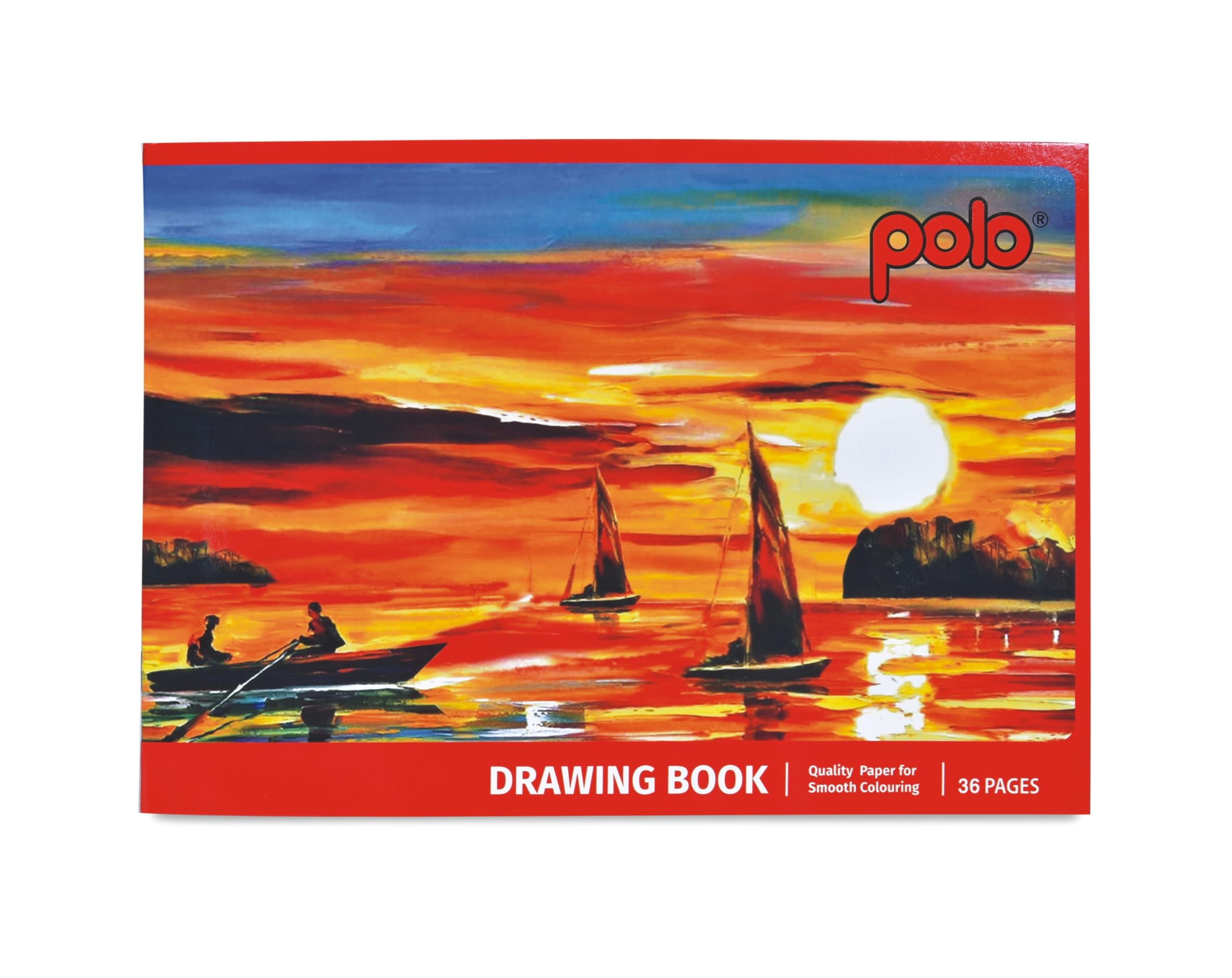 Polo Quaderno da disegno formato A4, 36 pagine ciascuno, copertina morbida, con carta liscia, senza acidi, per artisti, studenti e bambini