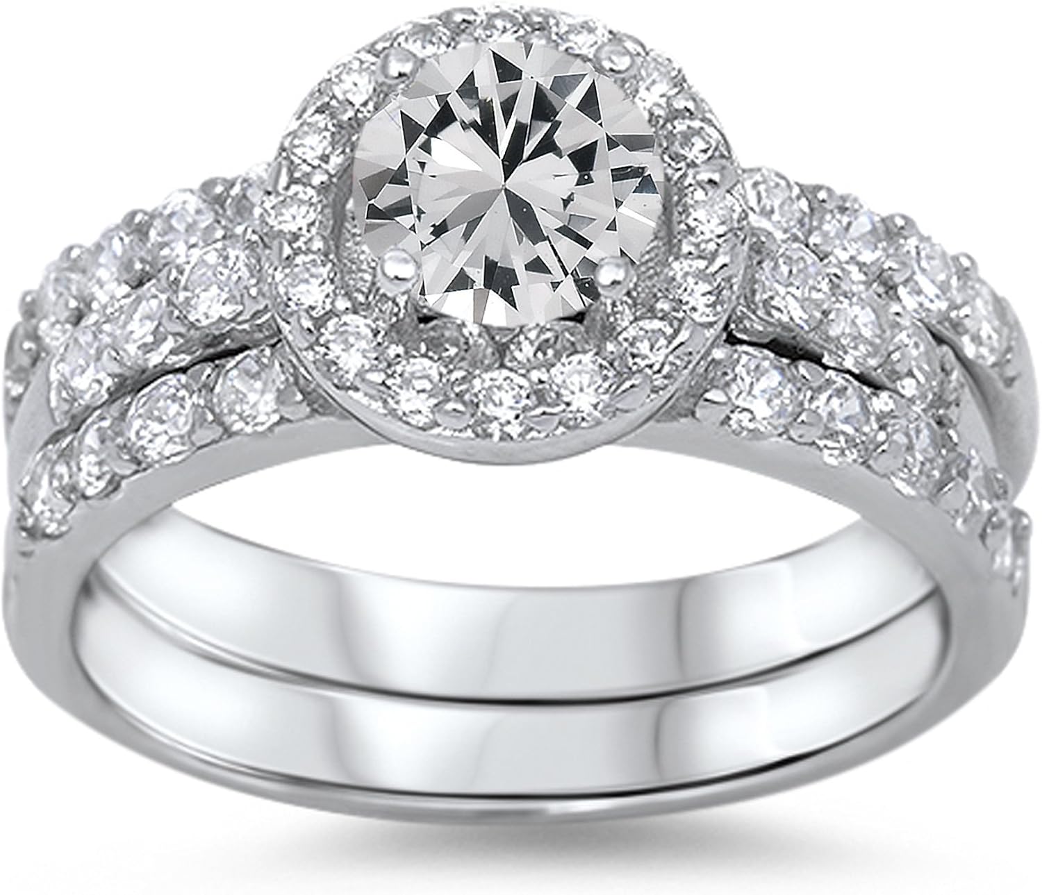 CHOOSE YOUR COLOR Sterling Silver Round Ring