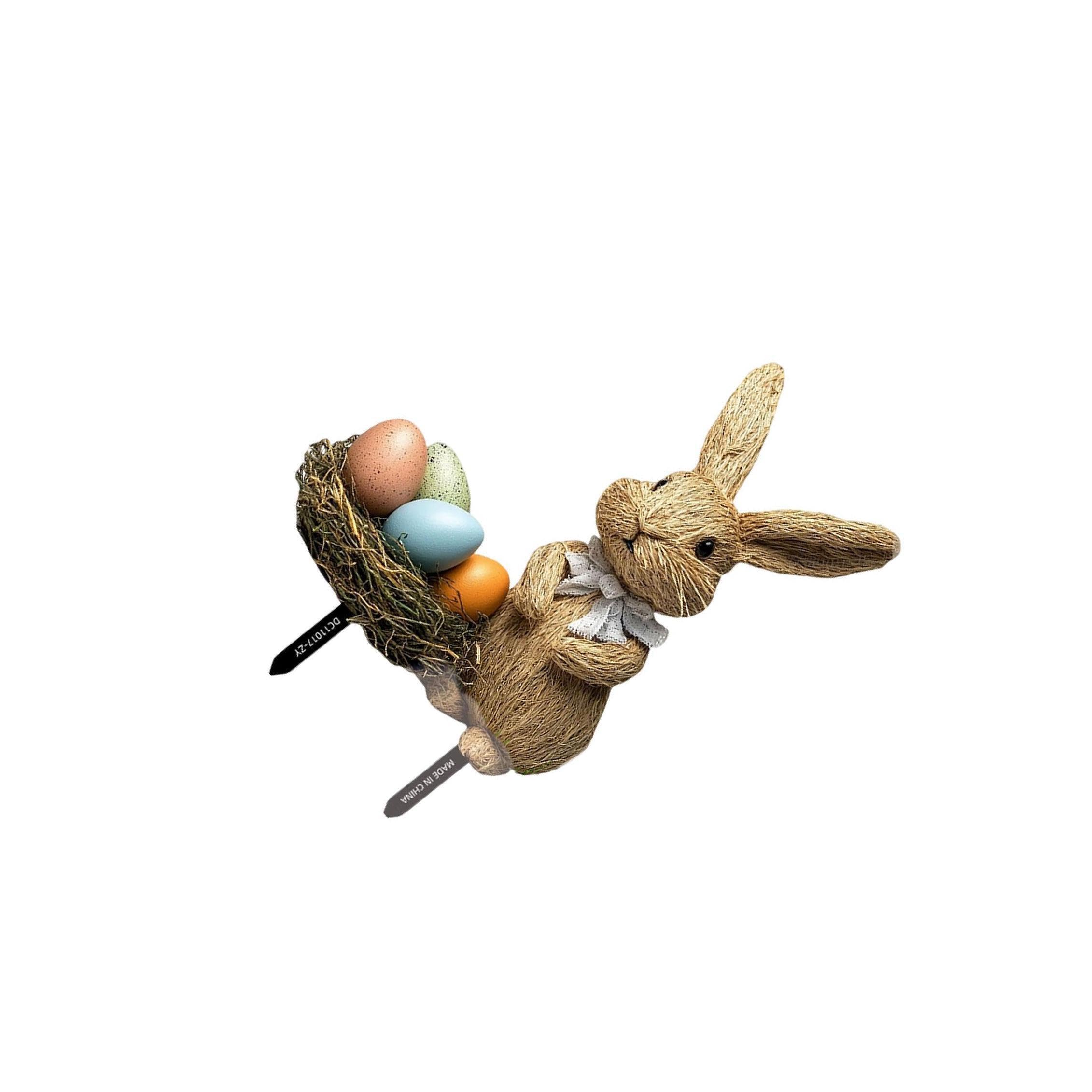 TWISAXC Premium Easter Decorative Garden Stake Adorable Bunny Lawn Decoration Gift No Additional Tools Are Required Easters Rabbits Egg Yard Stake Decor for