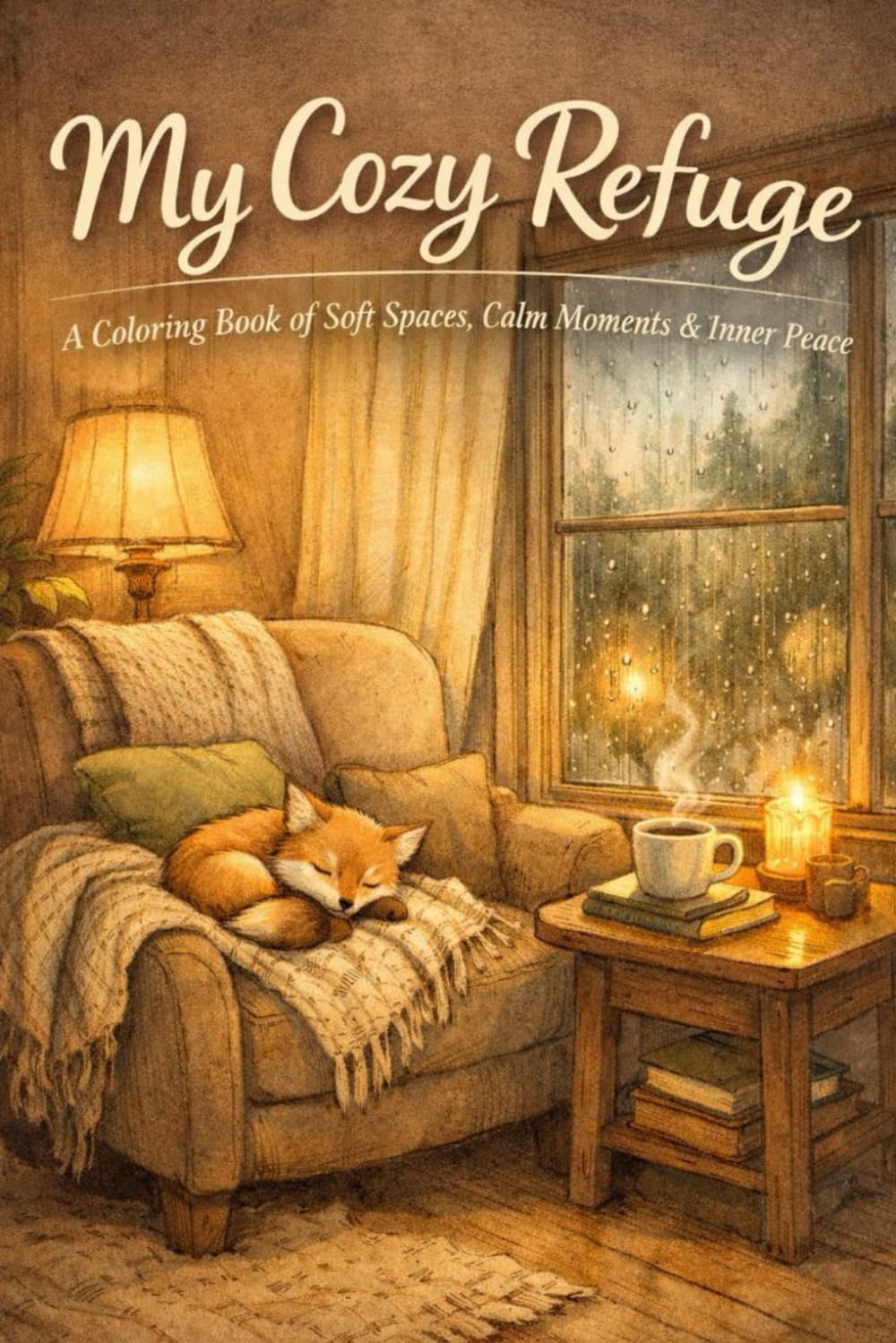 MY COSY REFUGE: A Coloring Book of Soft Spaces, Calm Moments & Inner Peace