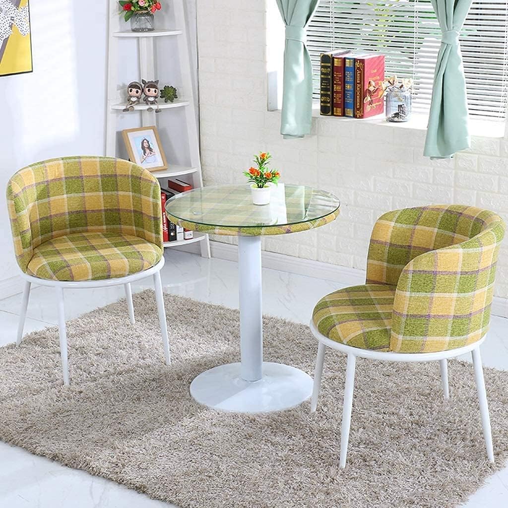 Round Table and Chair Balcony Restaurant Lounge Cafe Cinema Clothing Store Garden Corridor Office Reception Room Meeting Room (Color : Orangecolor) (Multiple Colour)