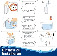 ARETHONE Vízszűrő Siemens EQ5 EQ6 EQ9 EQ500 S700 Kávéfőző Gépekhez, Bosch TCZ7003 TCZ7033 Kompatibilis Szűrőbetét 6 Darabos Csomag 5
