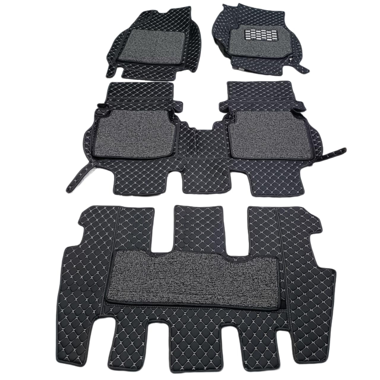 SSSalesRetail Kia Carens (7 Seater) 7D Faux Leather Mats + Free Kia