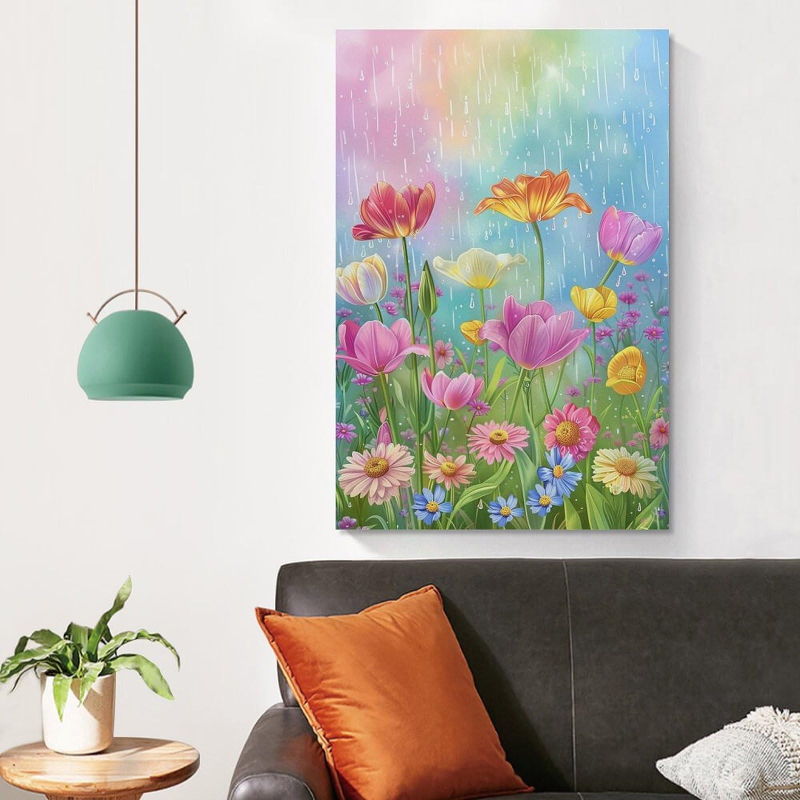 絵画 。壁掛け絵☆【そよ風が吹いてきて、窓の前の花がきれいでグラスがきれいだ】 絵画 。壁掛け絵☆【そよ風が吹いてきて、窓の前の花がきれいで