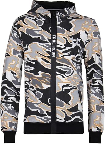 True Religion Mens Camo Print Hoodie 