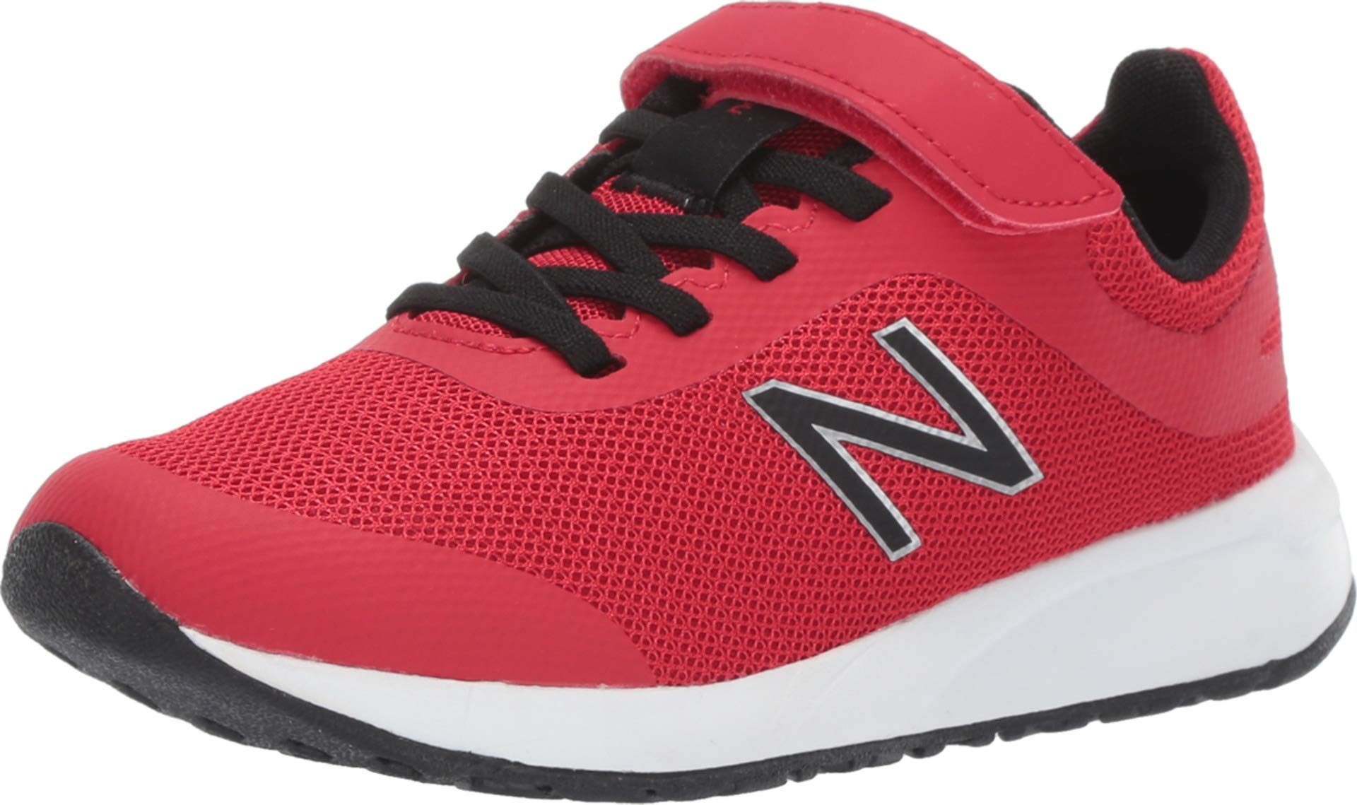 New Balance Kid's 455 V2 Running Shoe, Team RED/Black, 3 M US Infant