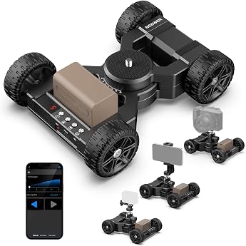 NEEWER DL400 Upgraded Motorised Camera Slider Dolly with App Control, Ultra Quiet Powerful Dual Motor Drive, 5H Running Time,