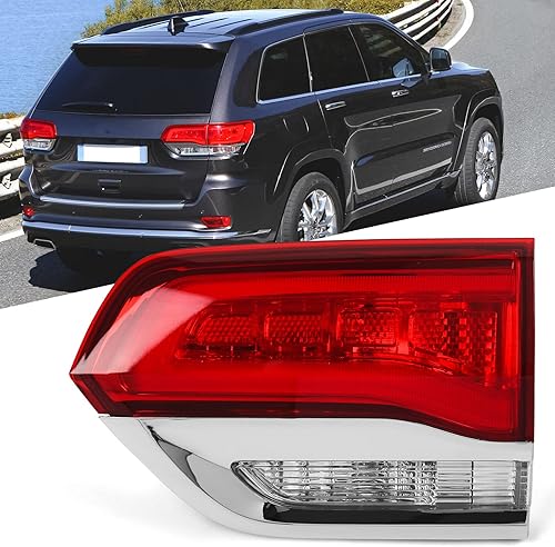 Miniatura 14 de Huray Luz trasera exterior izquierda para Jeep Grand Cherokee 2014-2021 accesorio de reemplazo de montaje de la lámpara trasera del lado del LH