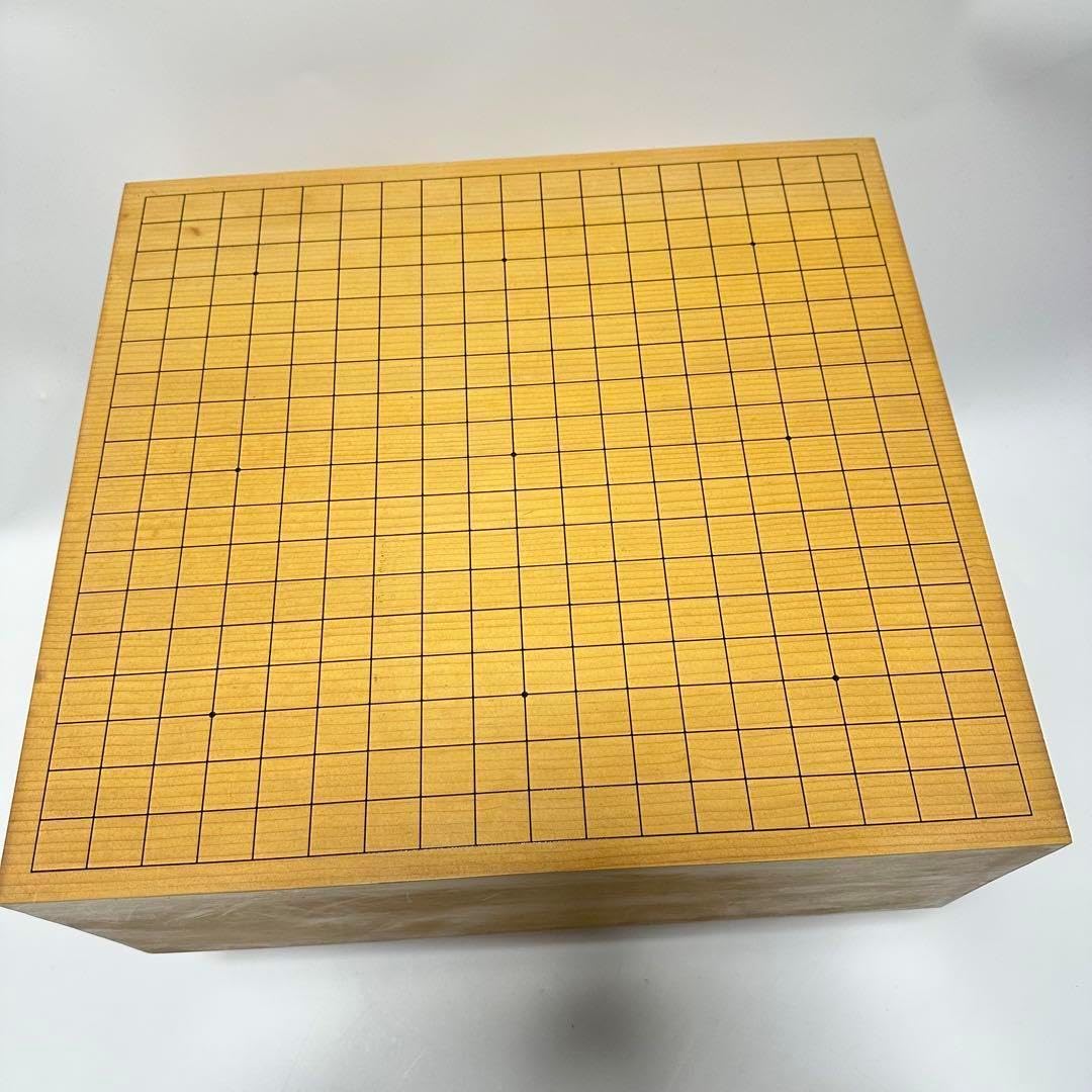 囲碁セット 60号 天地柾目 碁盤 36号 蛤碁石 本那智黒 ヘソあり 新榧