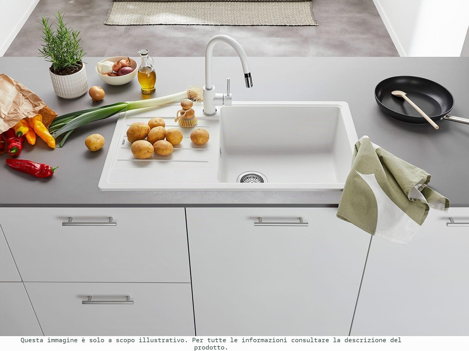 BLANCO 526087 LEGRA XL 6 S Lavello da Cucina, Nero, 60 cm