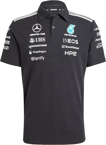 Adidas Men's Mercedes - Amg Petronas Formula 1 Team Engineers Polo Polo Shirt