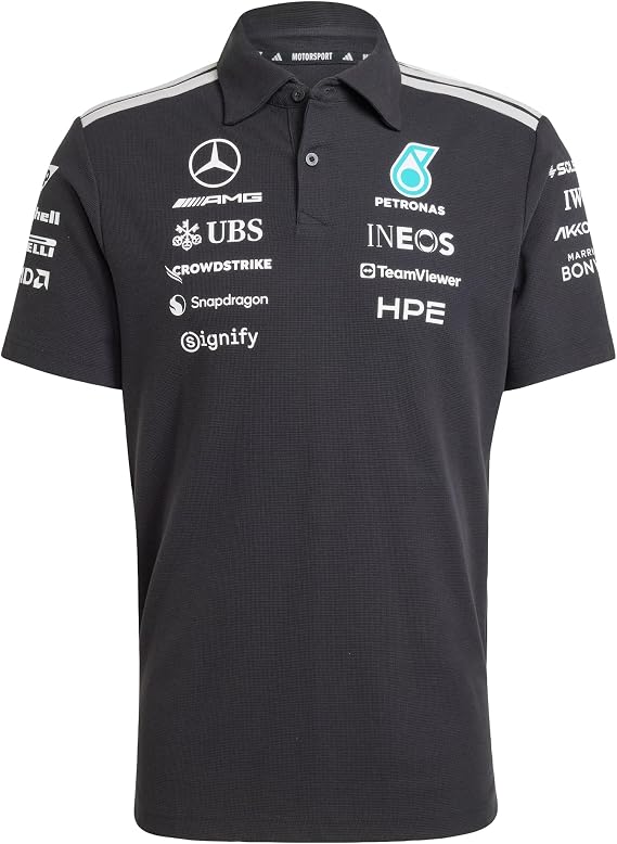 Adidas Men's Mercedes - Amg Petronas Formula 1 Team Engineers Polo Polo Shirt